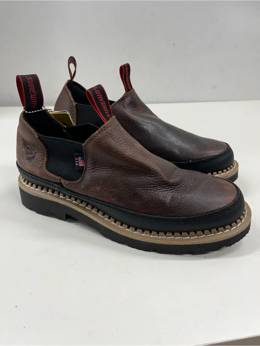NWT Sureway Men's/Women's Slip-on Work Boots (M 7/W9)